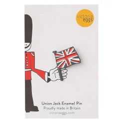 Victoria Eggs Union Jack  Enamel Pin Badge- Key Chains|Children