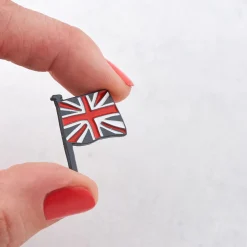 Victoria Eggs Union Jack Enamel Pin Badge- Key Chains|Children