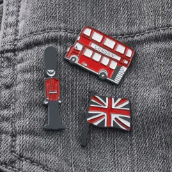 Victoria Eggs Union Jack Enamel Pin Badge- Key Chains|Children