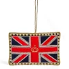 Tinker Tailor Union Jack Flag with Gold Crown Decoration by London- Christmas Decorations|Seasonal Decor