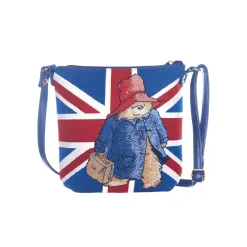 Signare Union Jack Paddington Bear Sling Bag- Bags