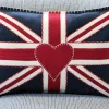 Jan Constantine Union Jack Pillow - Navy- Pillows & Throws