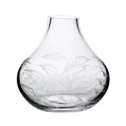 The Vintage List Vase with Fern Design by- Glassware