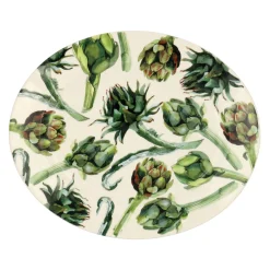 Emma Bridgewater Vegetable Garden Artichoke Medium Oval Platter- Serving Plates & Boards