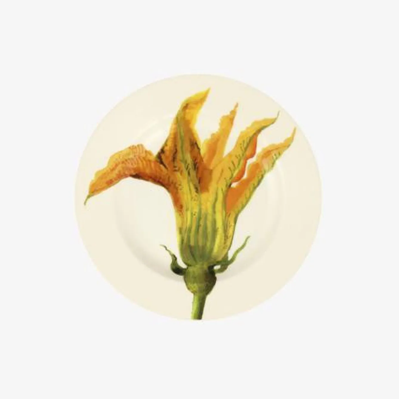 Emma Bridgewater Vegetable Garden Courgette Flower 6 1/2 inch Plate- Plates