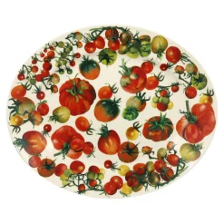 Emma Bridgewater Vegetable Garden Tomatoes Medium Oval Platter- Serving Plates & Boards