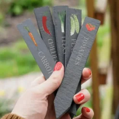 This Is Nessie Vegetable Slate Plant Markers by- Gardening