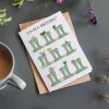 This Is Nessie Vegetable Welly Boot "Ha-pea Birthday" Birthday Card- Greeting Cards