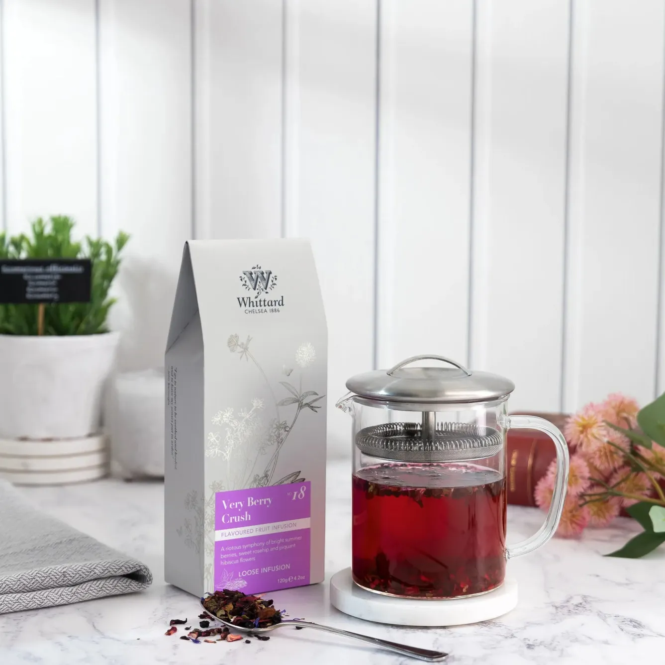 Whittard of Chelsea Very Berry Crush Loose Tea Pouch- Tea