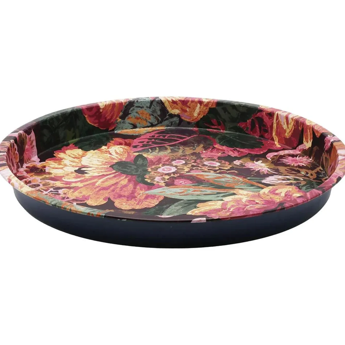 Sanderson Very Rose & Peony Deepwell Tin Tray- Trays|Trays