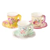 Talking Tables Vintage Paper Teacups and Saucers Set - 12 pack- Picnic|Tea