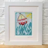 Lucky Lobster Vitamin Sea Print Framed- Art