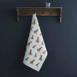 Sweet William Vizsla Tea Towel- Tea|Tea Towels