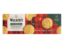 Tea & Biscuits Walkers Ginger & Lemon Gluten Free Shortbread Rounds- Holiday Treats|Christmas