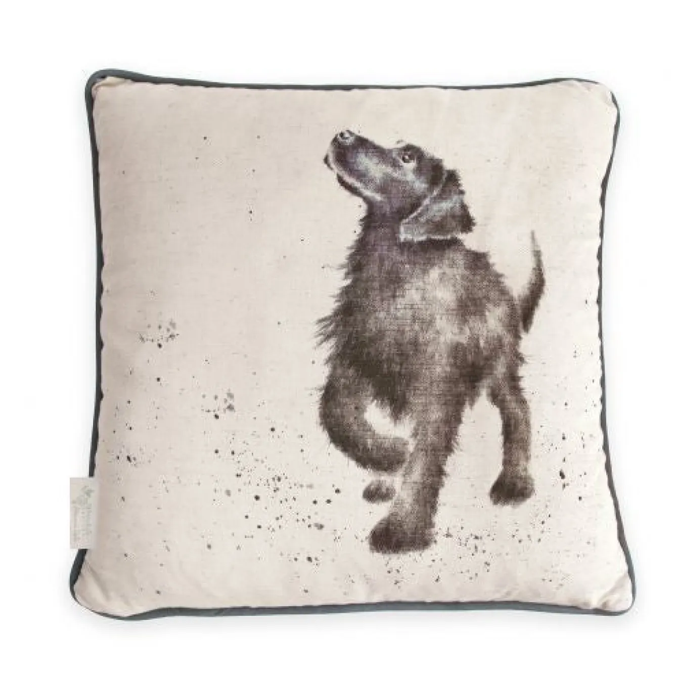 Wrendale Designs 'Walkies' Decorative Pillow- Pillows & Throws