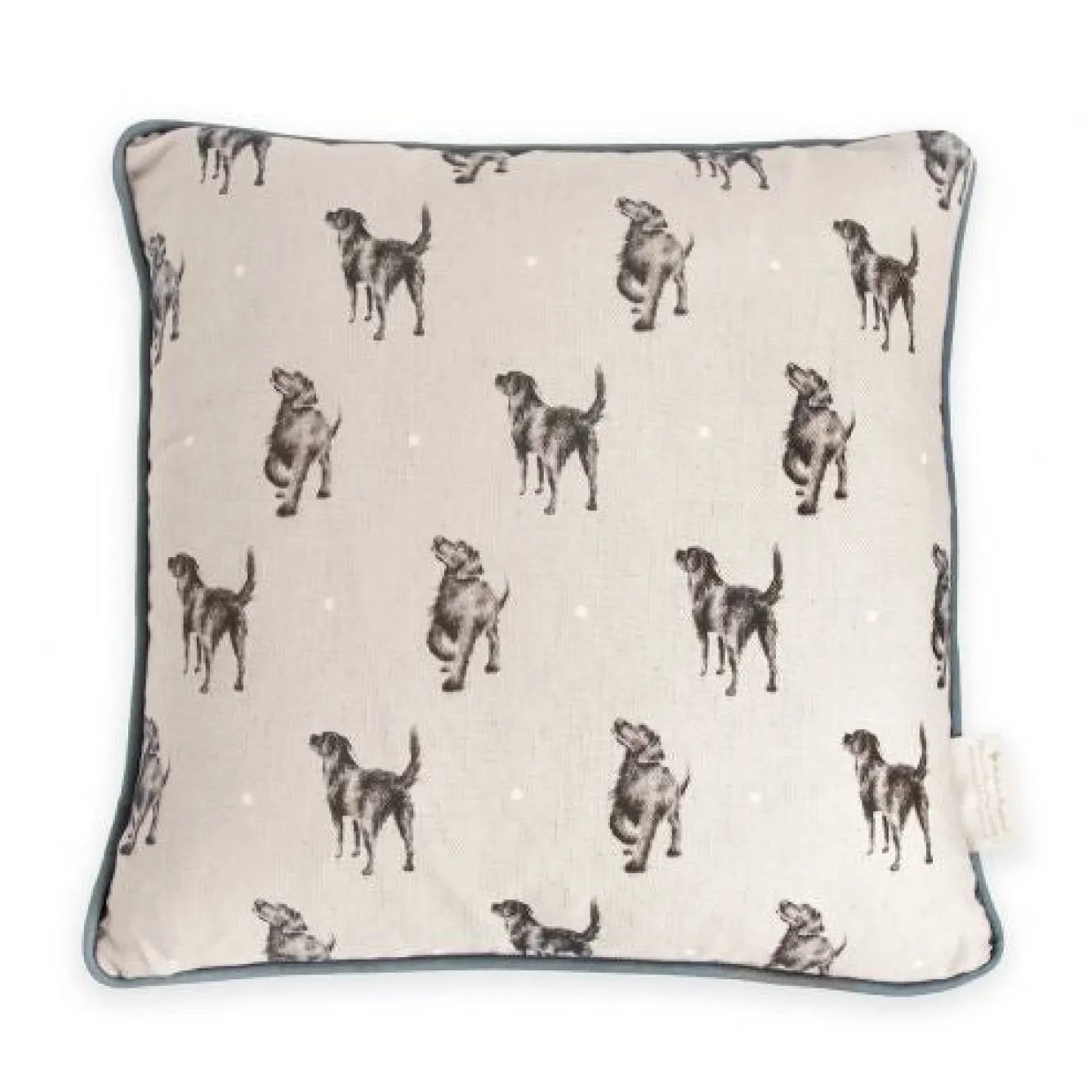 Wrendale Designs 'Walkies' Decorative Pillow- Pillows & Throws