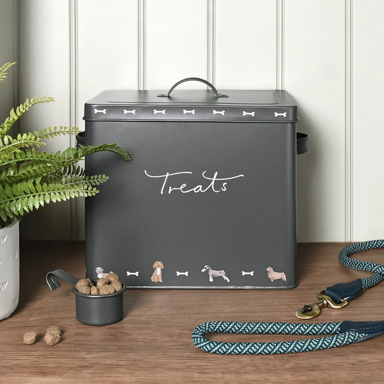 Sophie Allport Walkies Pet Treat Tin- Storage Caddies|Storage