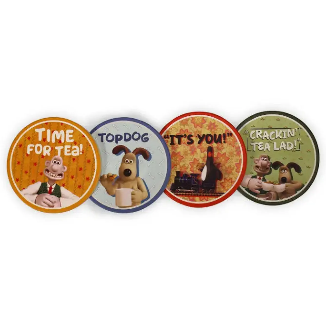 Half Moon Bay Wallace and Gromit Ceramic Coasters- Coasters
