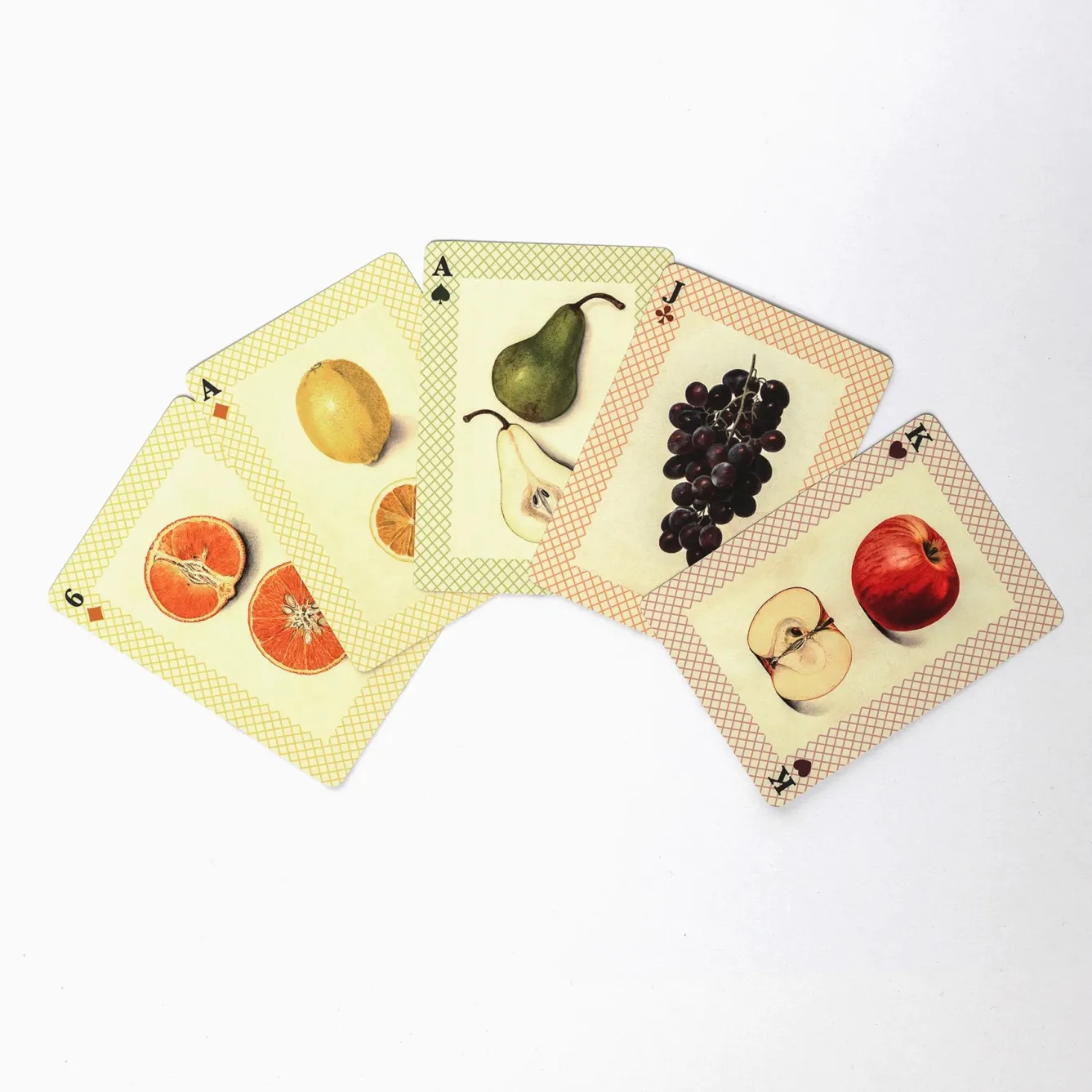 Roomytown Watercolour Fruits Playing Cards- Puzzles
