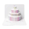 The Art File Wedding Cake Pop Out Greeting Card- Greeting Cards