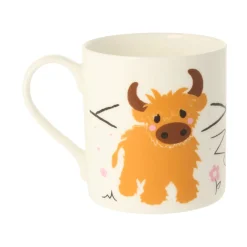 Mclaggan Smith Wee Highland Coo Bone China Mug- Tea|Whimsical