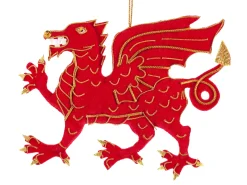 St. Nicolas Welsh Dragon Decoration- Christmas Decorations