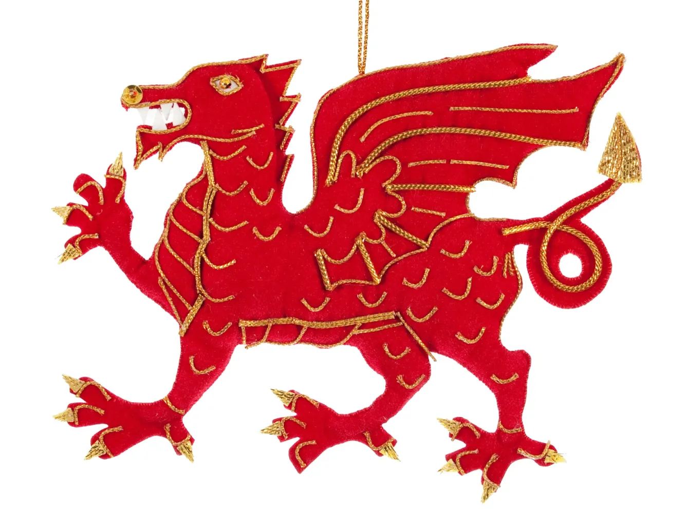 St. Nicolas Welsh Dragon Decoration- Christmas Decorations