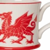 Moorland Pottery Welsh Dragon Red Mug by- Whimsical|Places