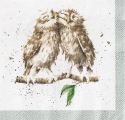Wrendale Designs 'What a Hoot' Owl Paper Napkins- Tea