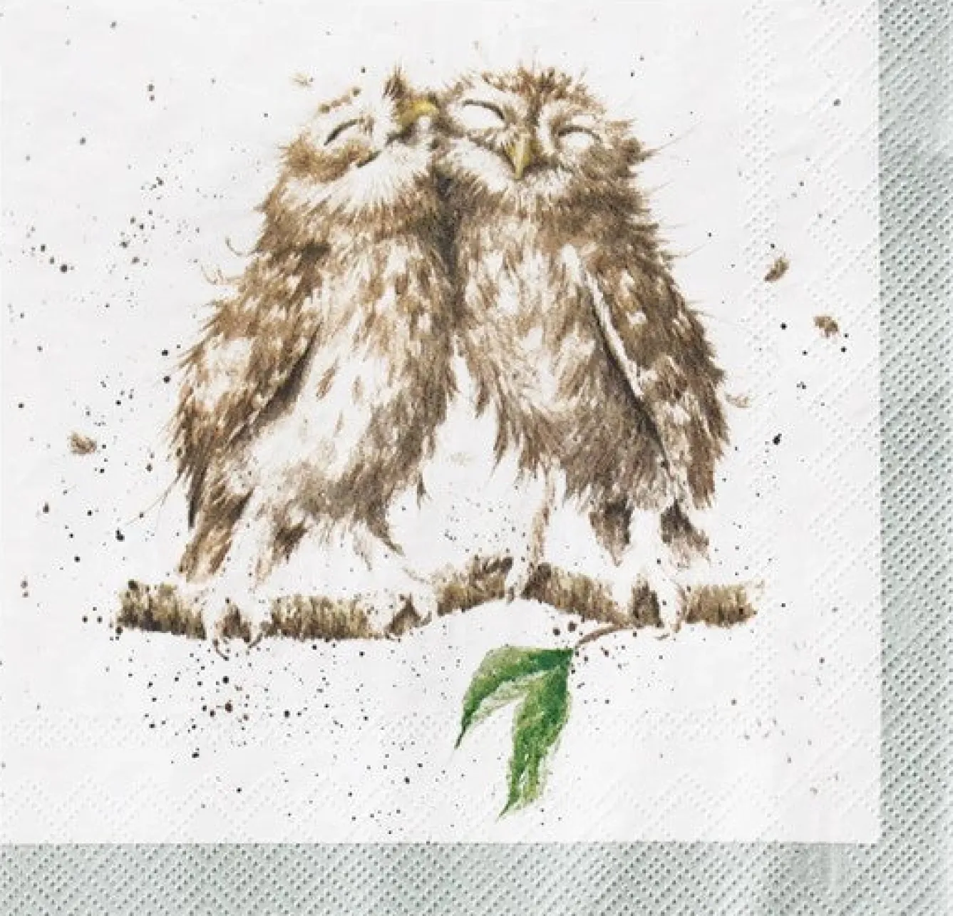 Wrendale Designs 'What a Hoot' Owl Paper Napkins- Tea