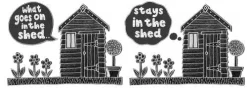 Moorland Pottery What Goes on in the Shed Mug by- Tea|Whimsical