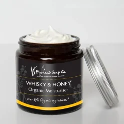 The Highland Soap Company Whisky & Honey Organic Moisturiser- Soaps & Lotions