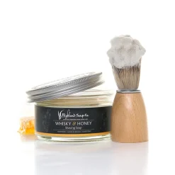The Highland Soap Company Whisky & Honey Wash Bag & Shaving Kit- Soaps & Lotions
