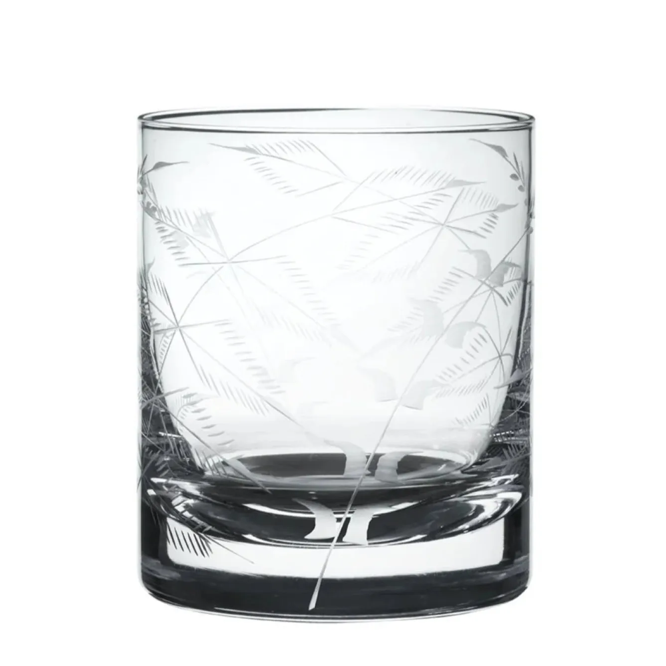 The Vintage List Whisky Glass with Fern Design by- Glassware