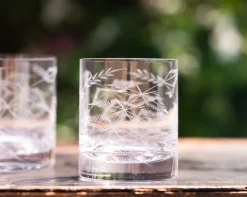 The Vintage List Whisky Glass with Fern Design by- Glassware