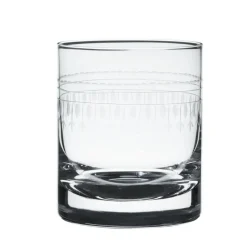 The Vintage List Whisky Glass with Ovals Design by- Glassware