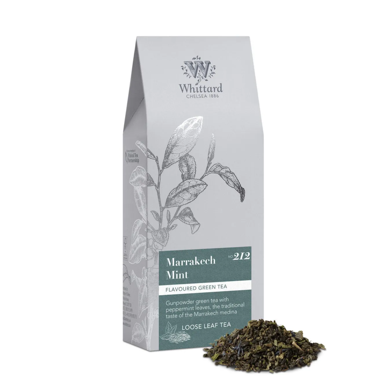 Whittard of Chelsea Whittard Marrakech Mint Loose Tea Silver Pouch- Tea