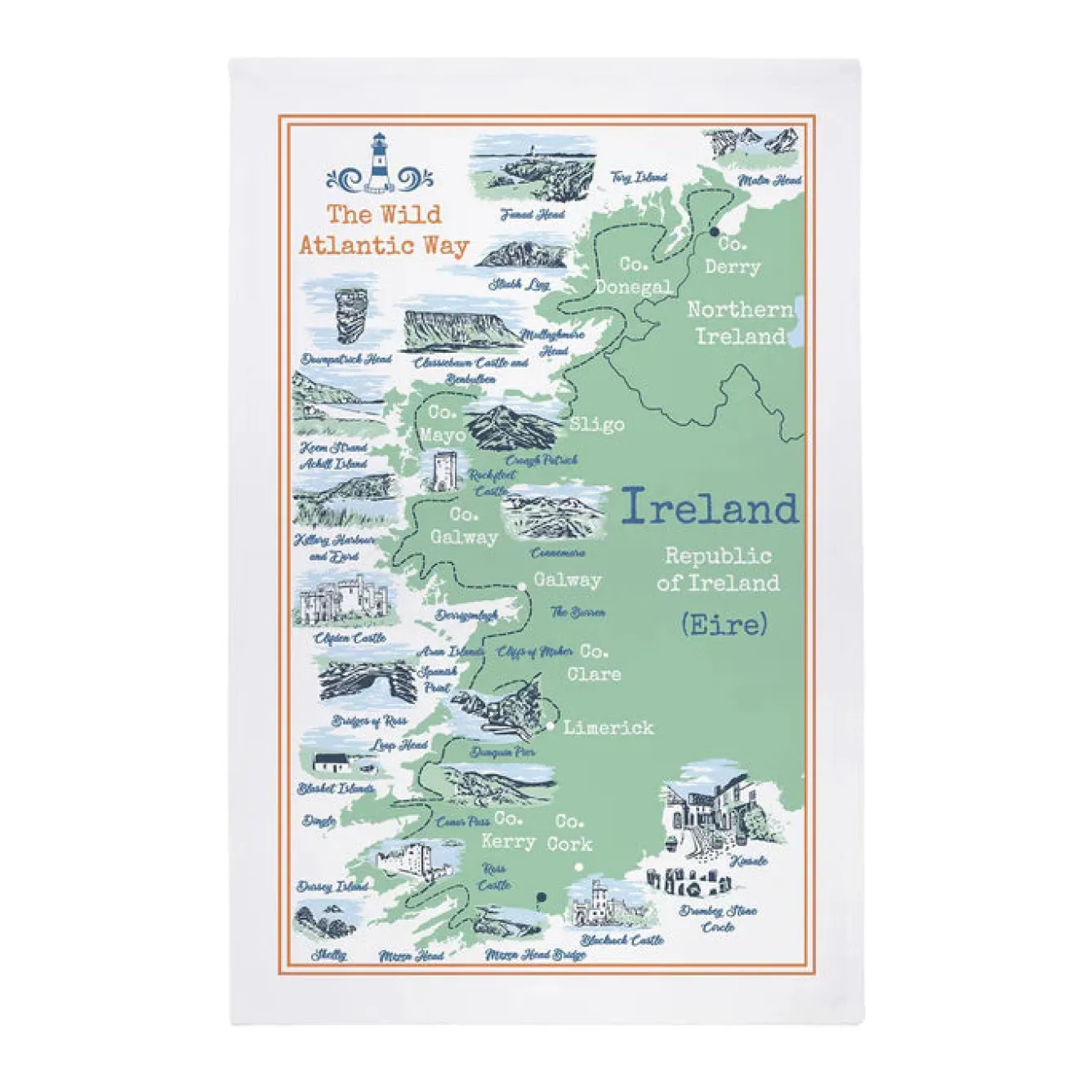 Ulster Weavers Wild Atlantic Way Cotton Tea Towel- Tea|Tea Towels