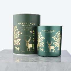 Marmalade of London Wild Berry & Bramble Large Glass Candle- Home Fragrance