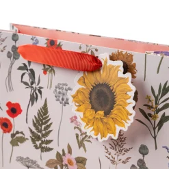 The Art File Wildflowers Large Gift Bag- Stationery