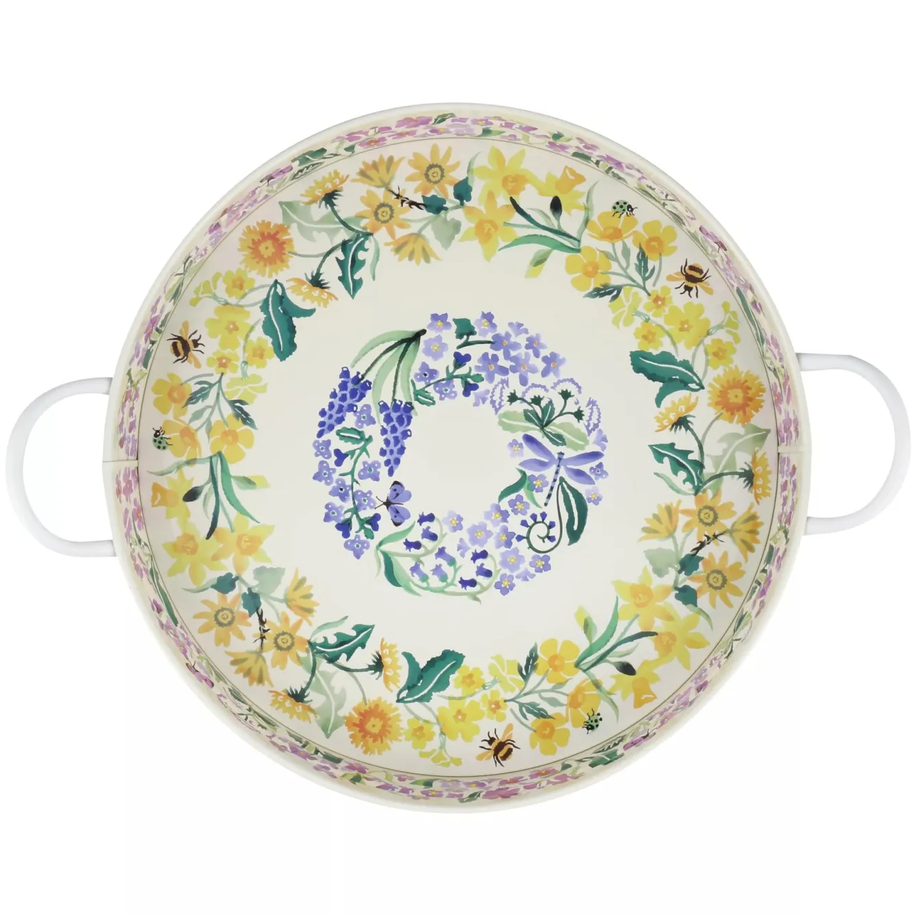Emma Bridgewater Wild Flowers Large Handled Tray- Trays|Trays