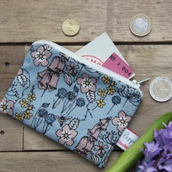 Poppy Treffry Wild Flowers Small Flat Coin Purse- Storage|Bags