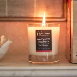 The Highland Soap Company Wild Scottish Raspberry Natural Soy Wax Candle- Home Fragrance