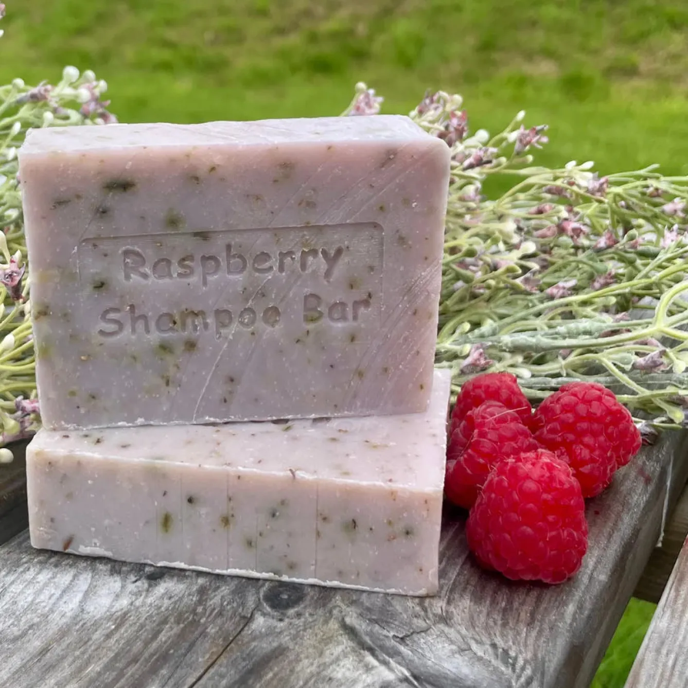 The Highland Soap Company Wild Scottish Raspberry Shampoo Bar 140g- Soaps & Lotions