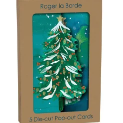Roger La Borde Wild Winter Forest Tri-fold Card Pack- Christmas Decorations|Christmas Cards