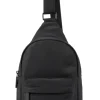 Ori London Willesdon B All Black Recycled Nylon Crossbody Bag- Large- Bags