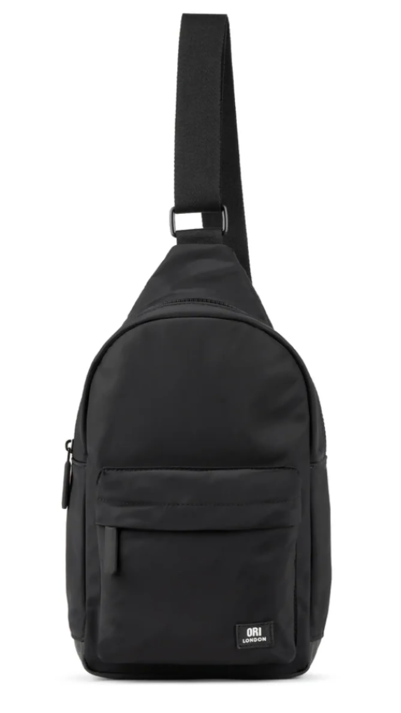 Ori London Willesdon B All Black Recycled Nylon Crossbody Bag- Large- Bags