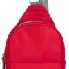 Ori London Willesdon B Cranberry Recycled Nylon Crossbody Bag- Large- Bags