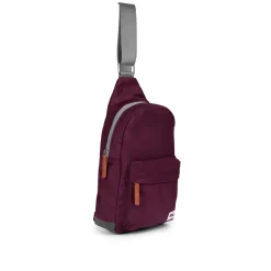 Ori London Willesdon B Plum Recycled Nylon Crossbody Bag- Large- Bags