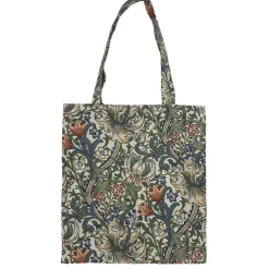 Signare William Morris Golden Lily Flat Tote Bag- Bags